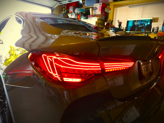 CSL STYLE LED Taillights w/ Sequential Turn Signals -  For BMW 4 Series G22 G23 G26 G82 G83 M4 Get the Harness ***FREE**** Only the G83 will need just Coding only