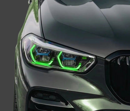 2019-2022 BMW X5 M X6 M VERSION DRL LED KIT SINGLE YELLOW / RGBW COLOR CHANGE KIT